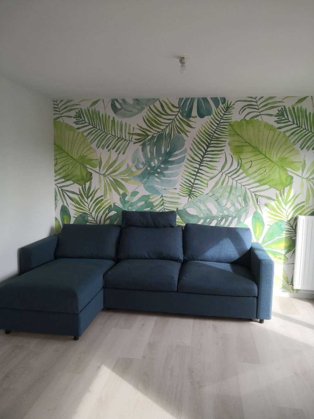 Tropical watercolour leaves