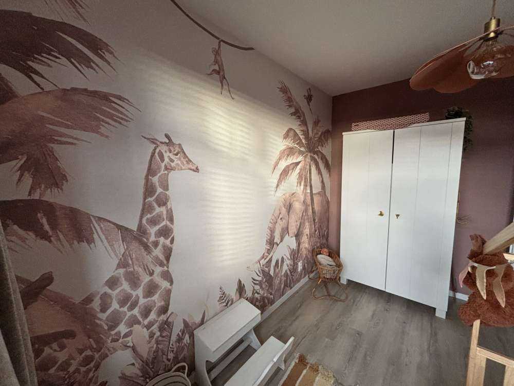 Various jungle animals in taupe