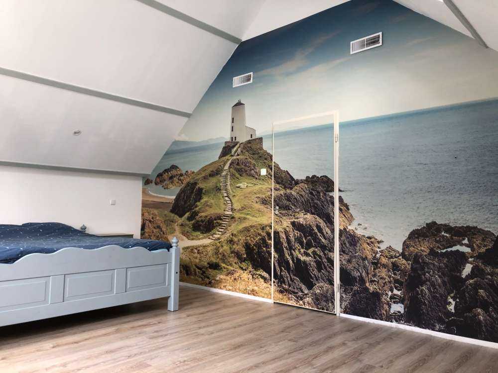 Lighthouse on a rocky outcrop