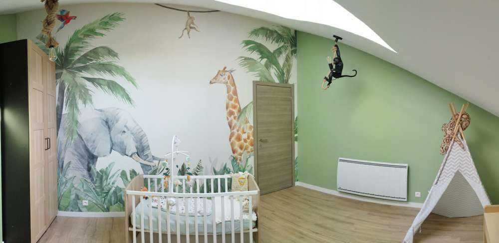 Colorful jungle animals