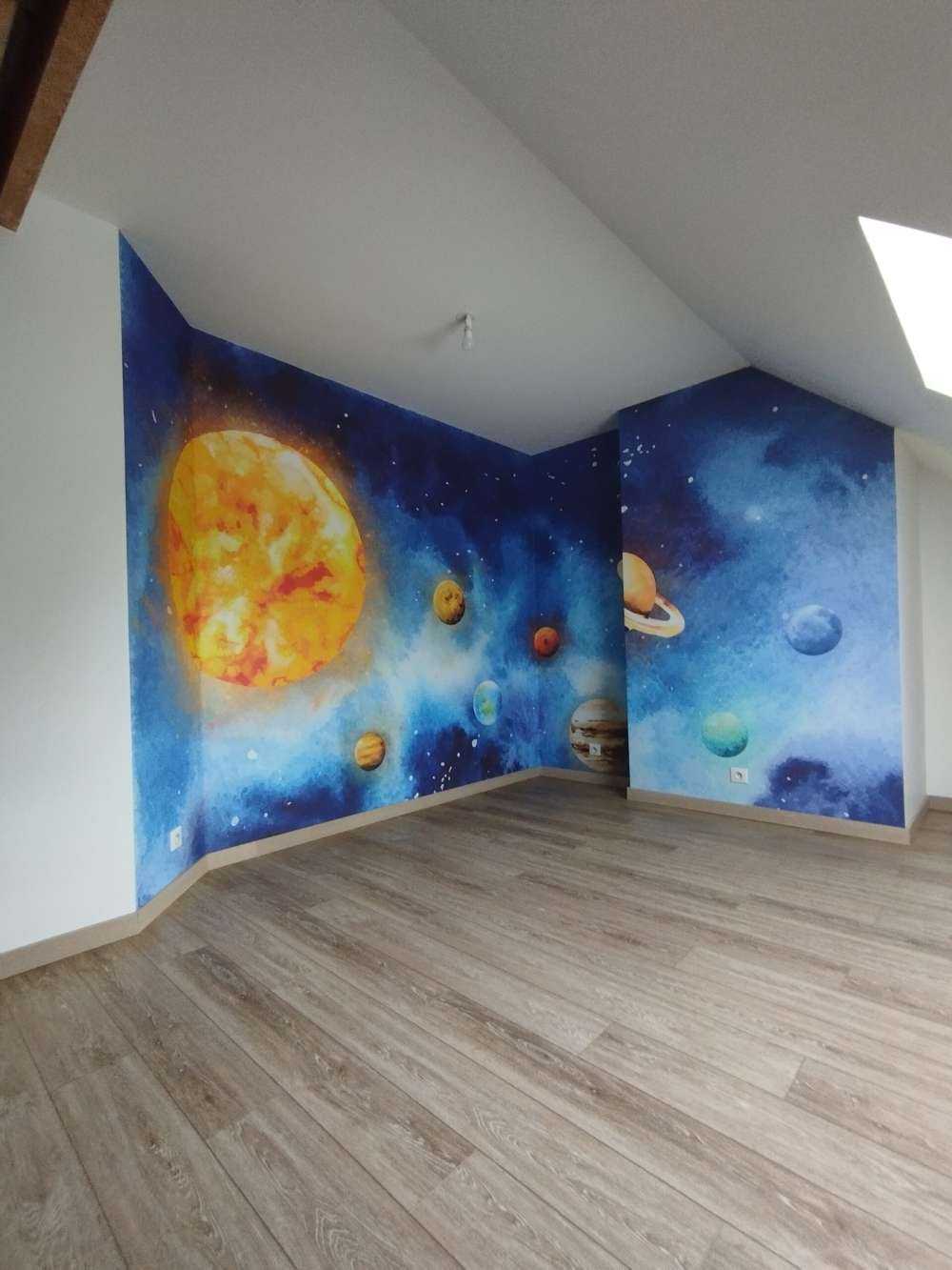 Planets in space