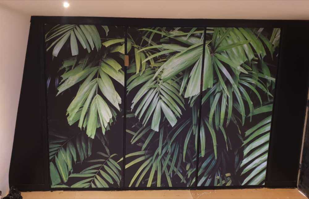 Large palm leaves