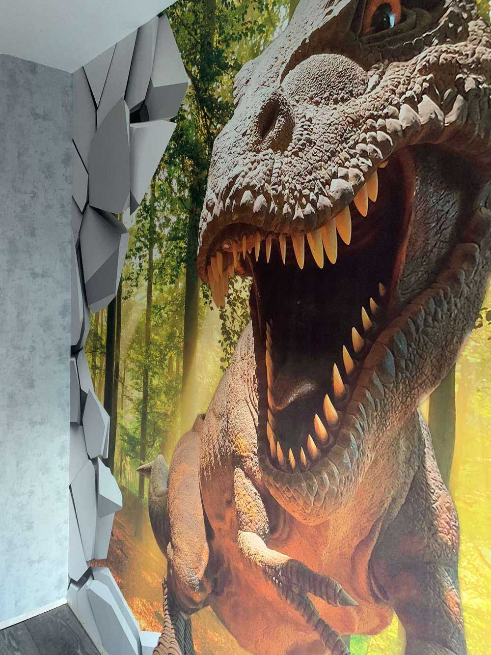 Dino in a wall