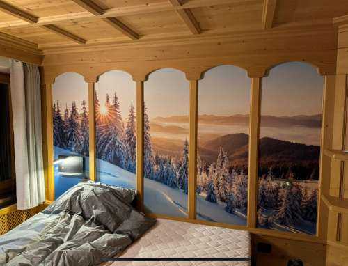 Winter morning in the mountains