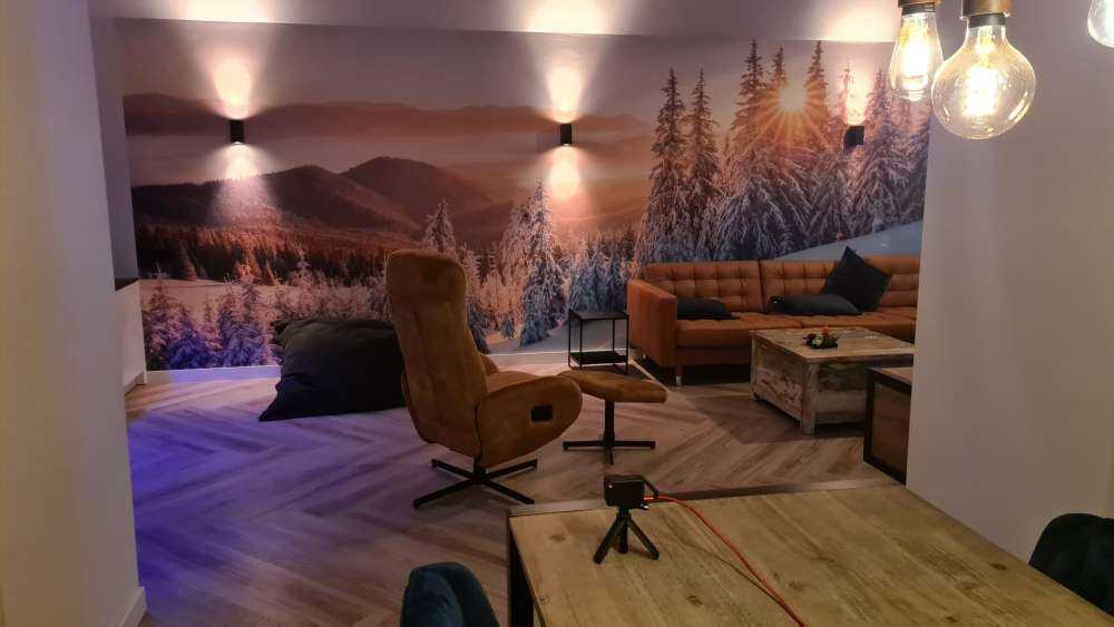 Winter morning in the mountains