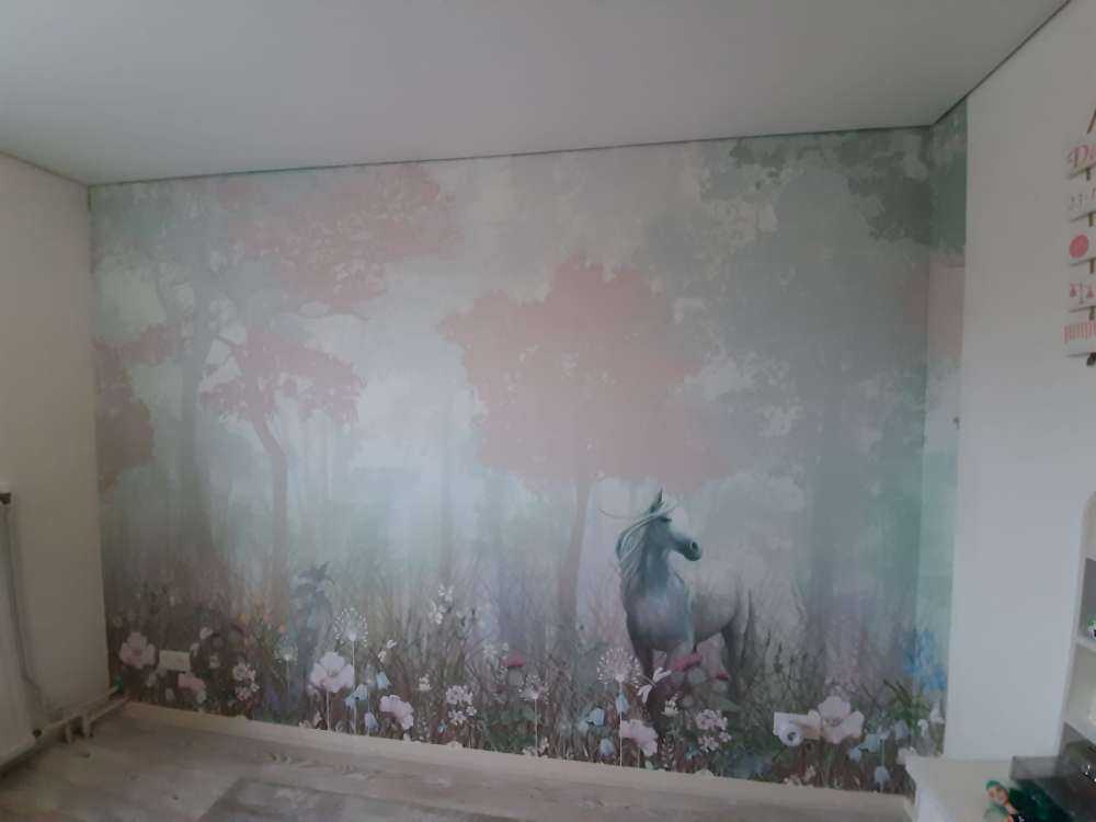 Blue and pink forest