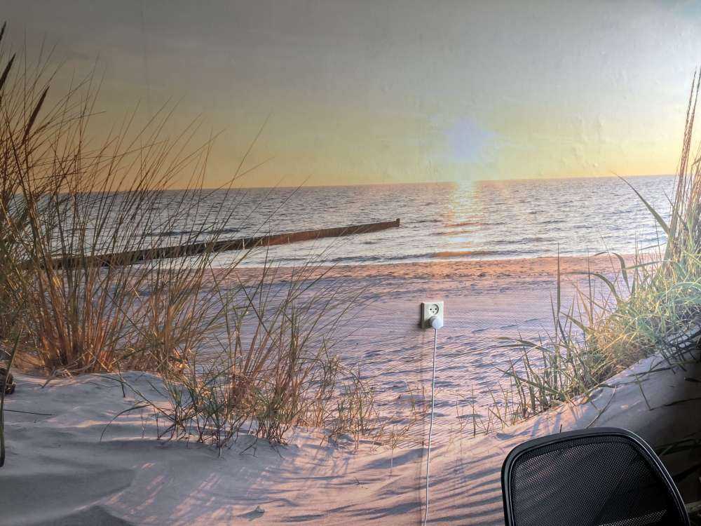 Dune beach with sunset