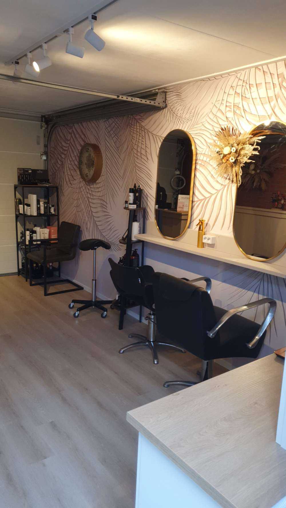 Beige colored palm leaves