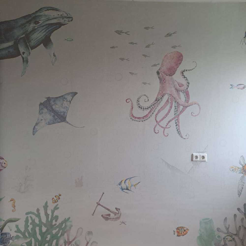 Underwater world of water paints