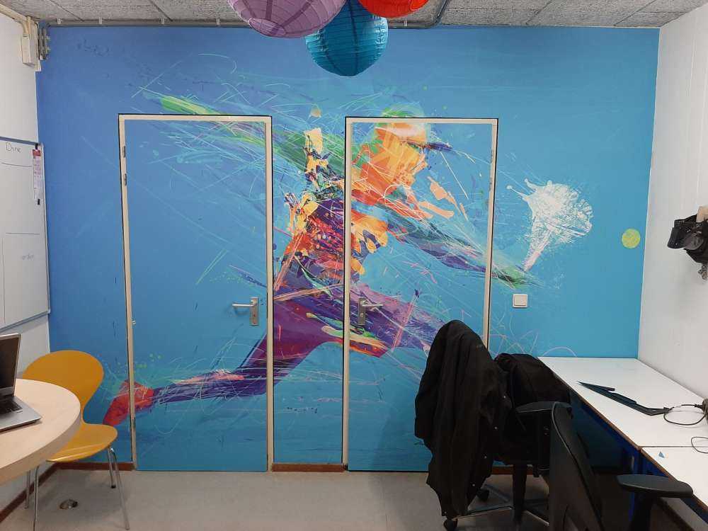 Illustrated tennis player 