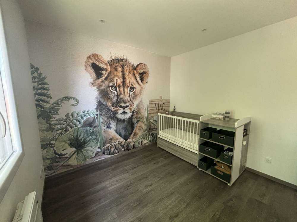 Young lion in the jungle