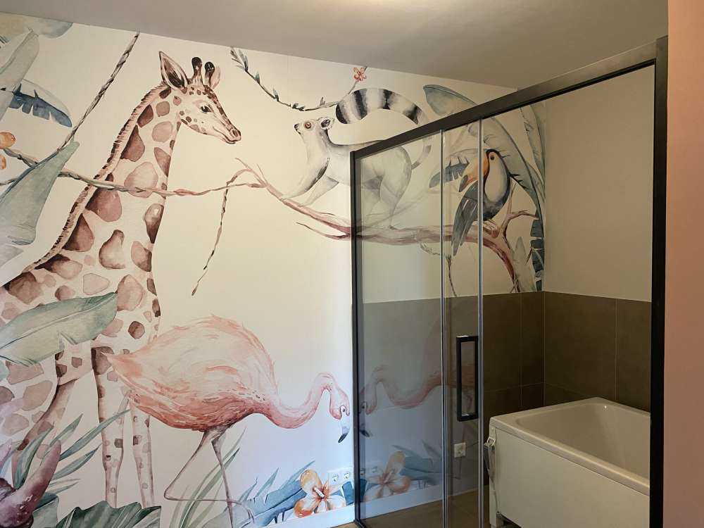 Watercolour African animals