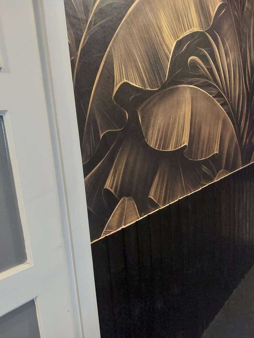 Banana and palm leaves