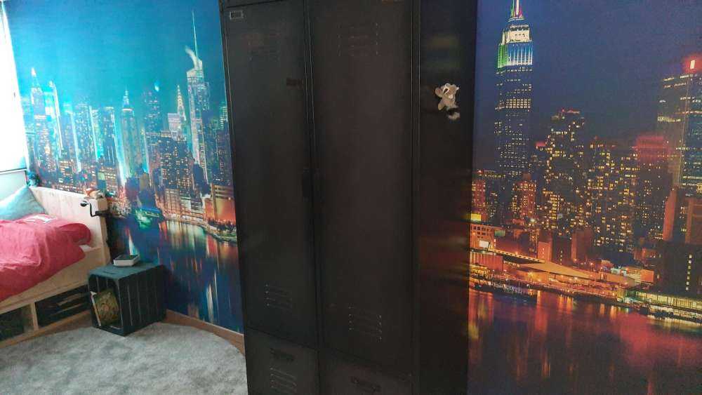 Photo wallpaper New York skyline at night