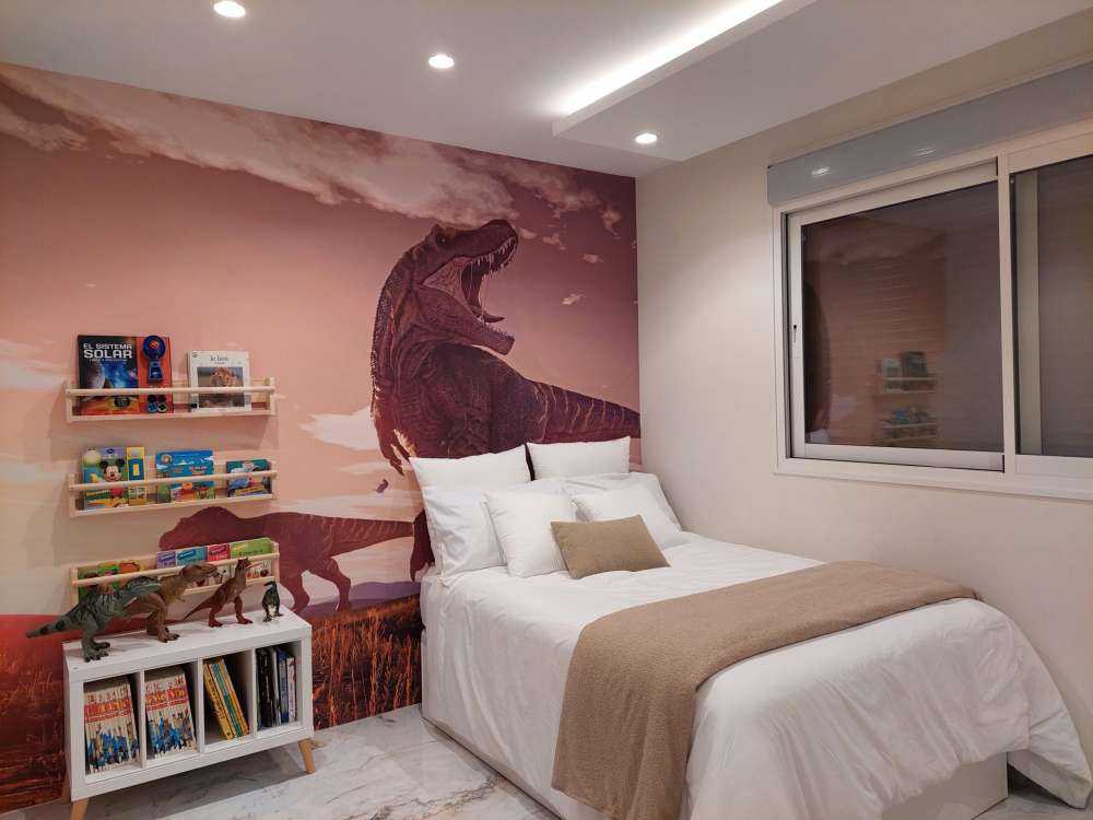 Two Tyrannosauruses in a field