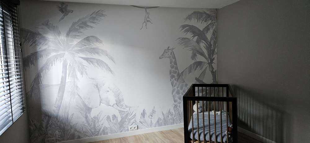 Cheerful jungle animals