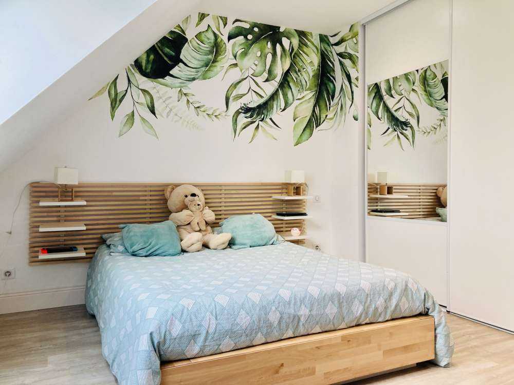 Tropical watercolour leaves