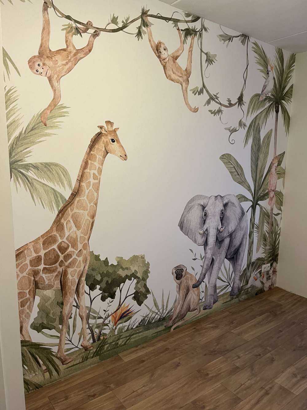 African animals in jungle