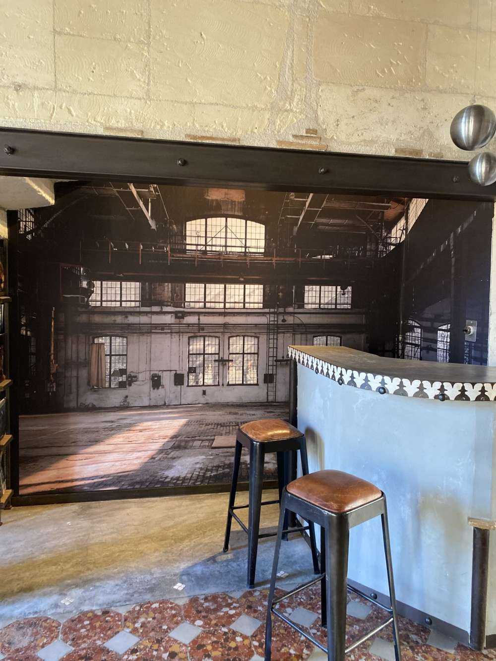 Abandoned industrial hall