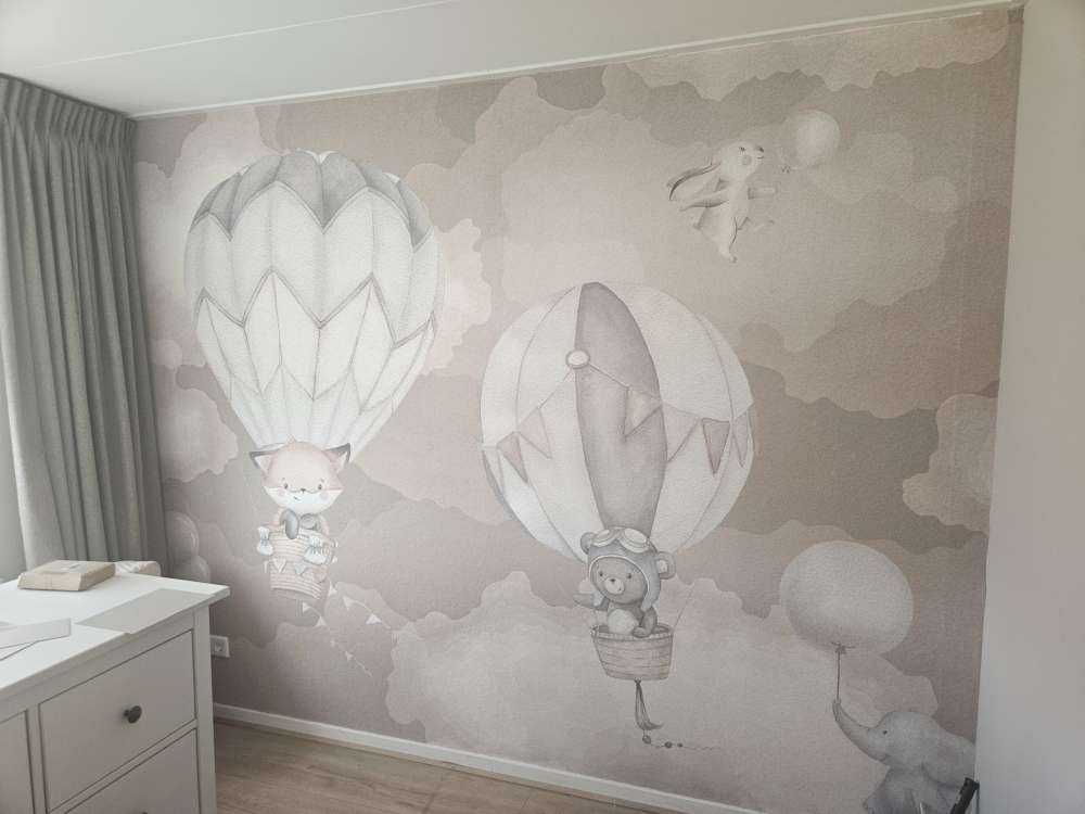 Flying animals taupe