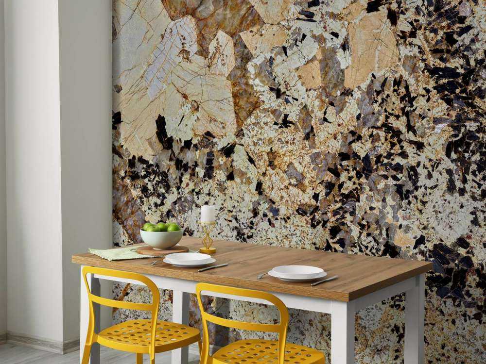 Brown coloured marble