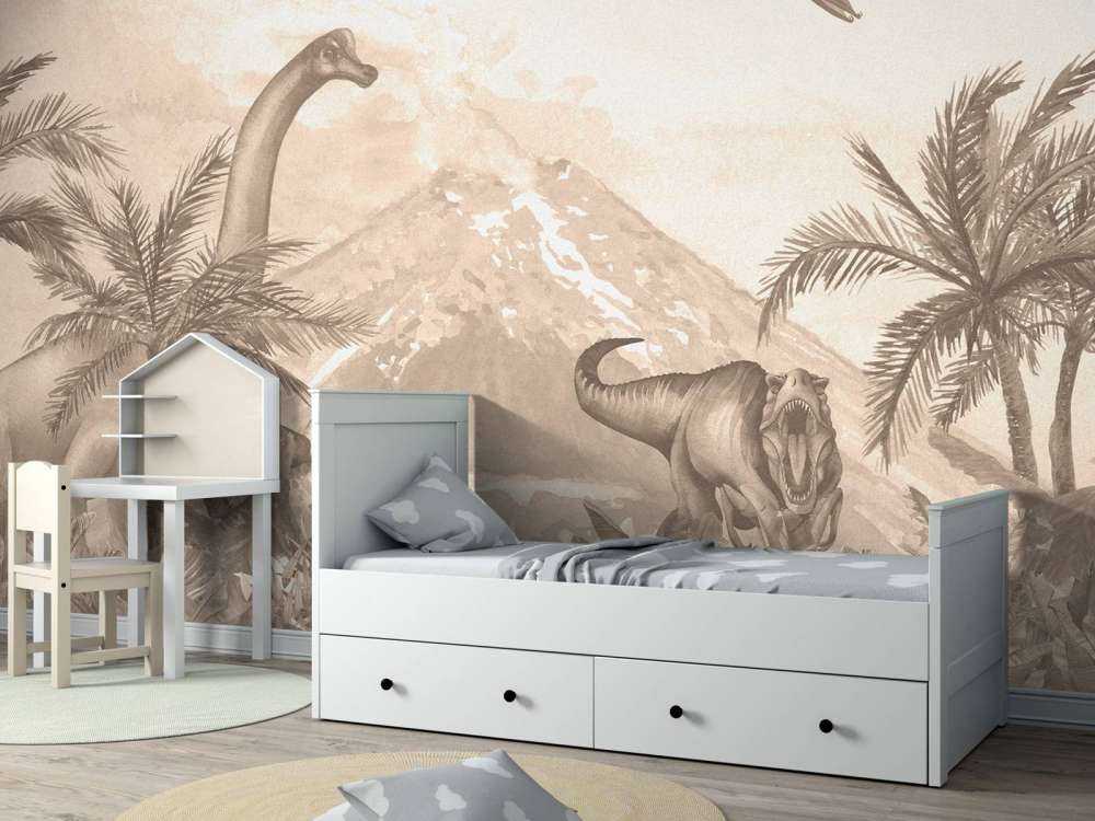 Various dino's in taupe