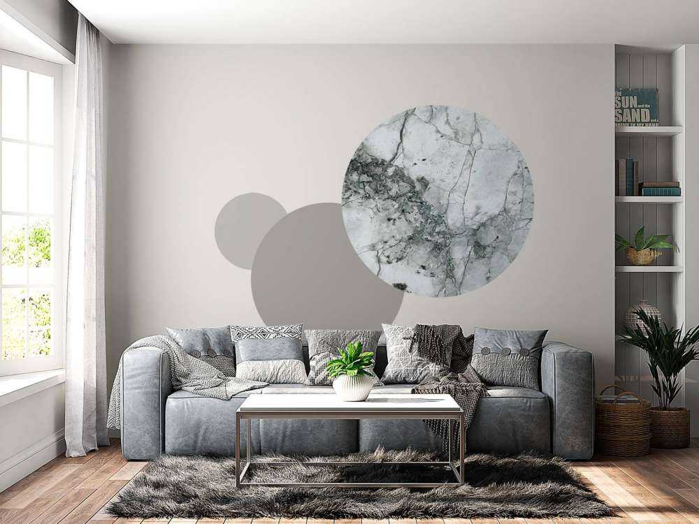 Light marble with fine structure