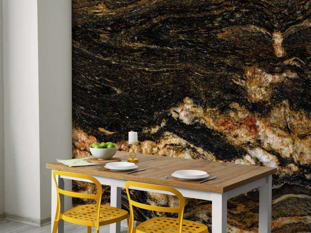 Marble with crystal structure