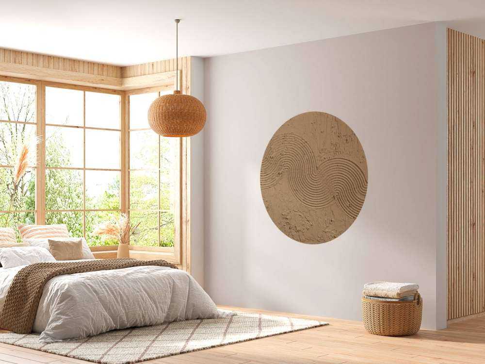 Zen Garden Texture in brown