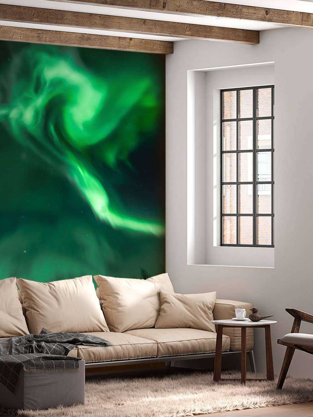 Spiral northern lights