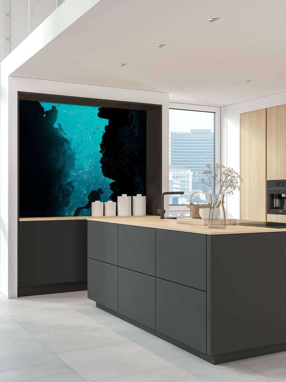 Scuba diver in a cave