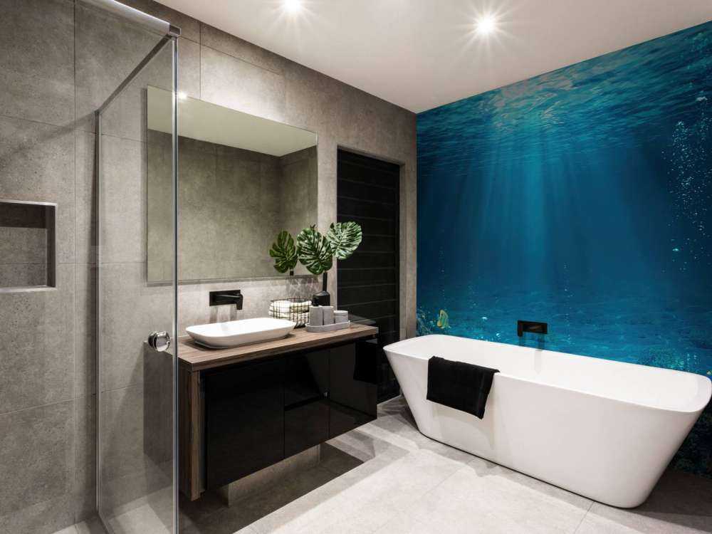 Sunbeams through the water