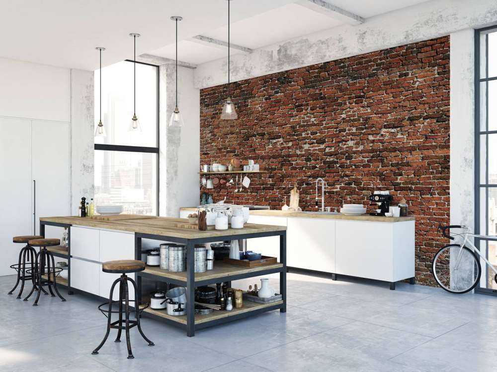 Old restored brick wall