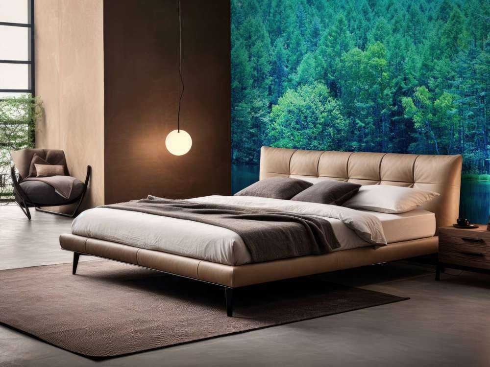 Lake in the green forest