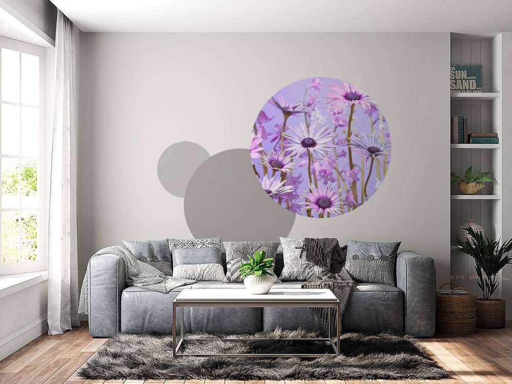 Colourful purple flowers