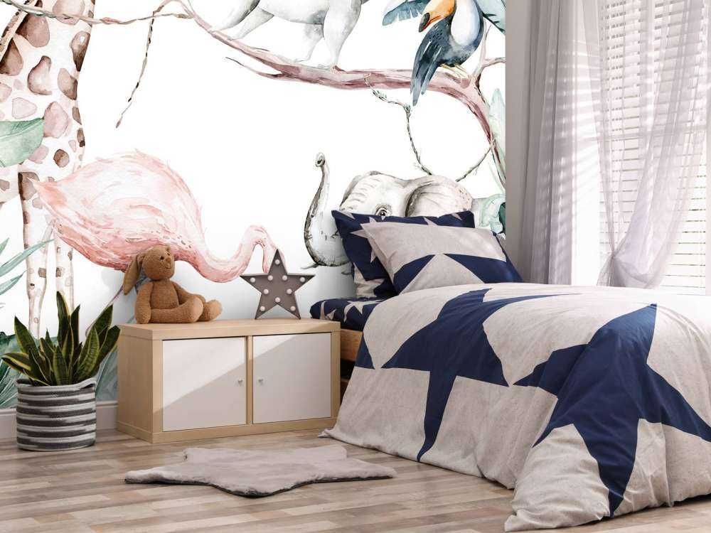 Watercolour African animals