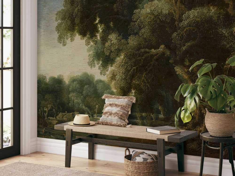 Imagined forest landscape