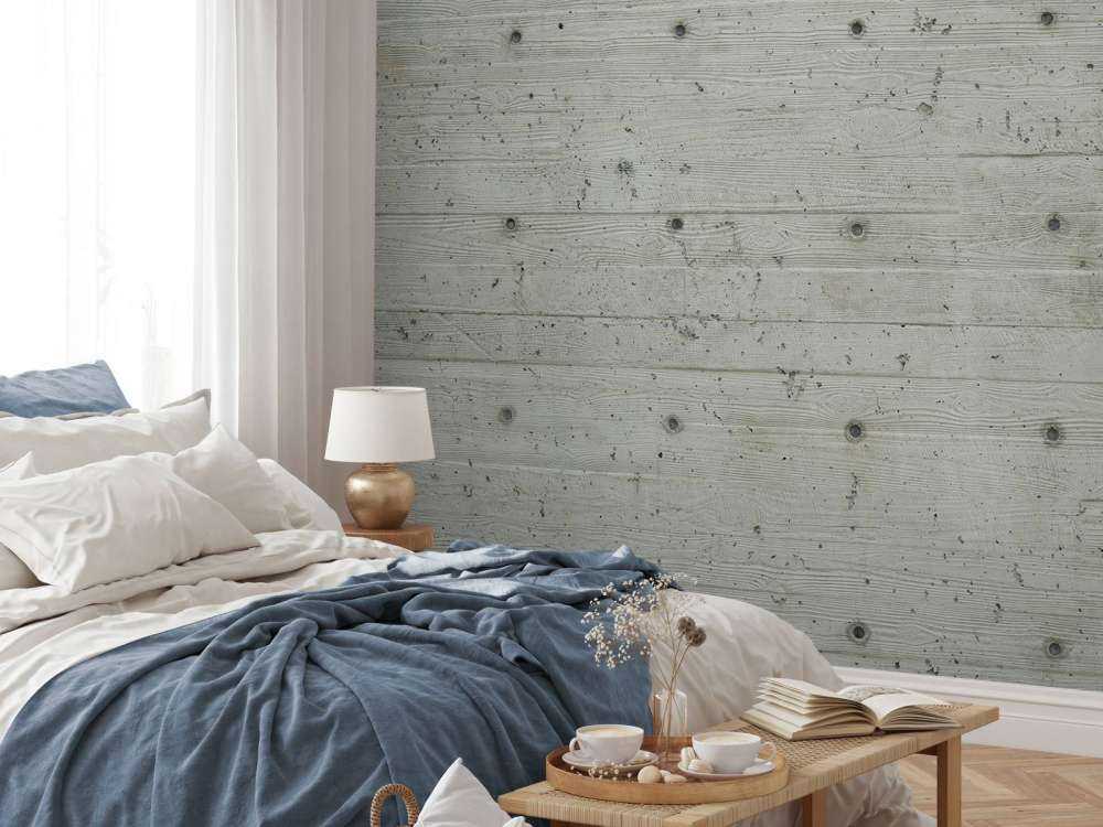 Concrete with wood look
