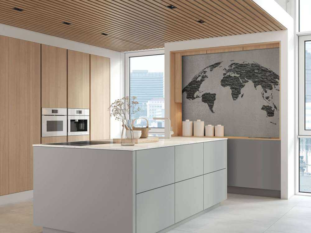 World map dark stones