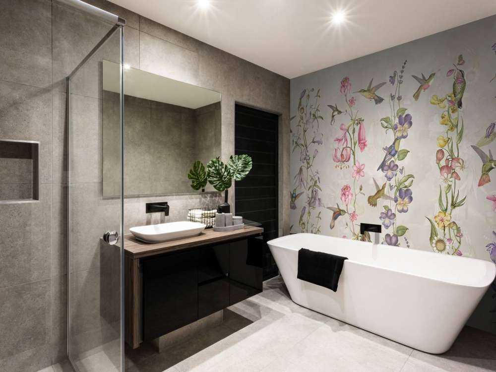 Weadow and Garden Flowers Taupe