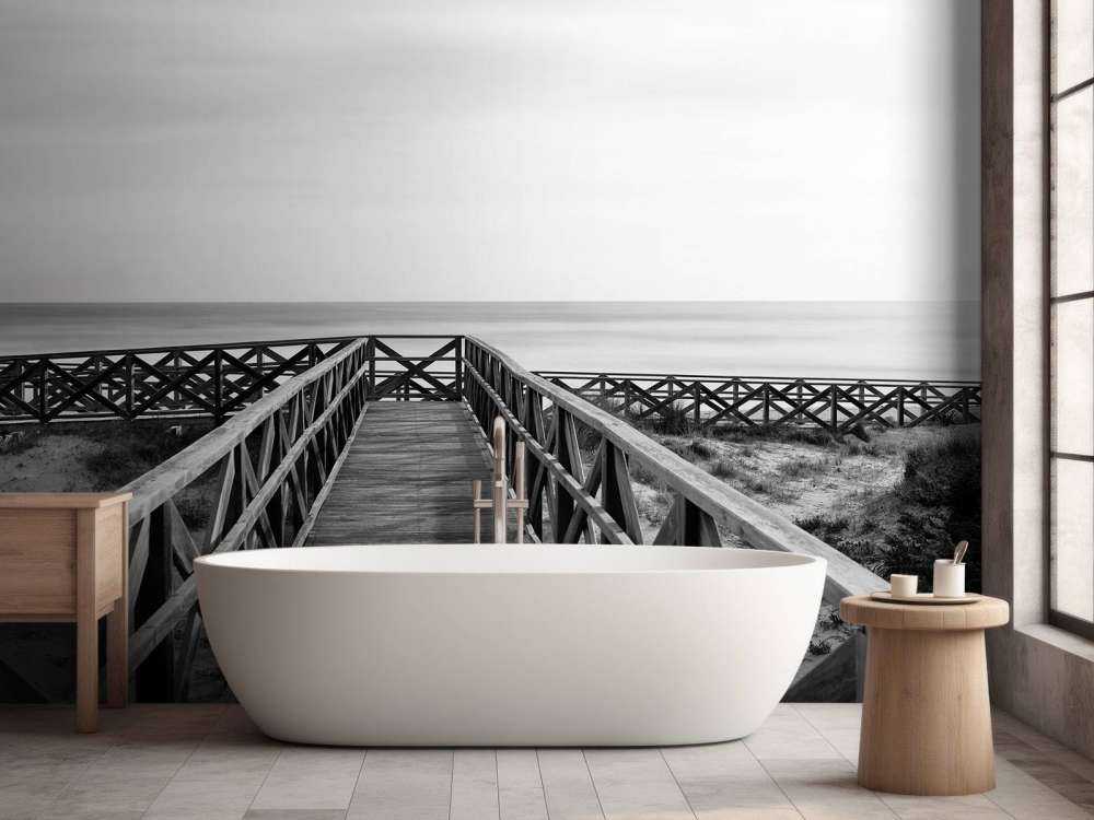 Footbridge to the beach