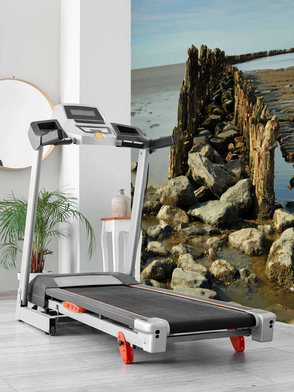 Breakwater of wood and stone