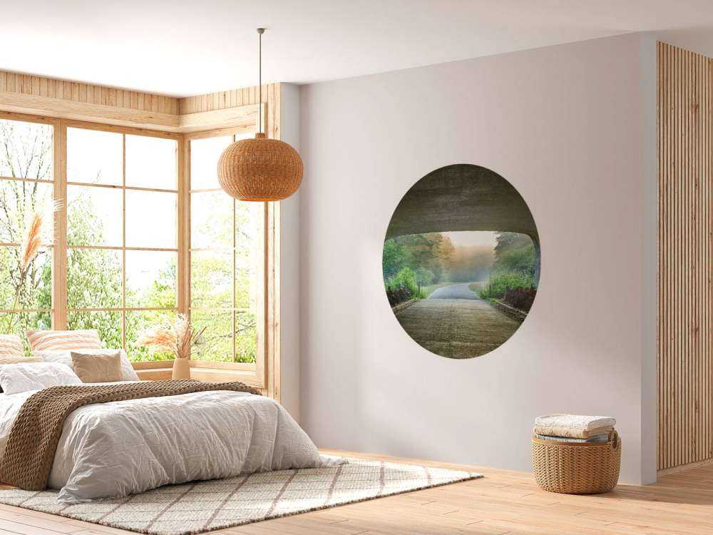 Sun at the end of a tunnel