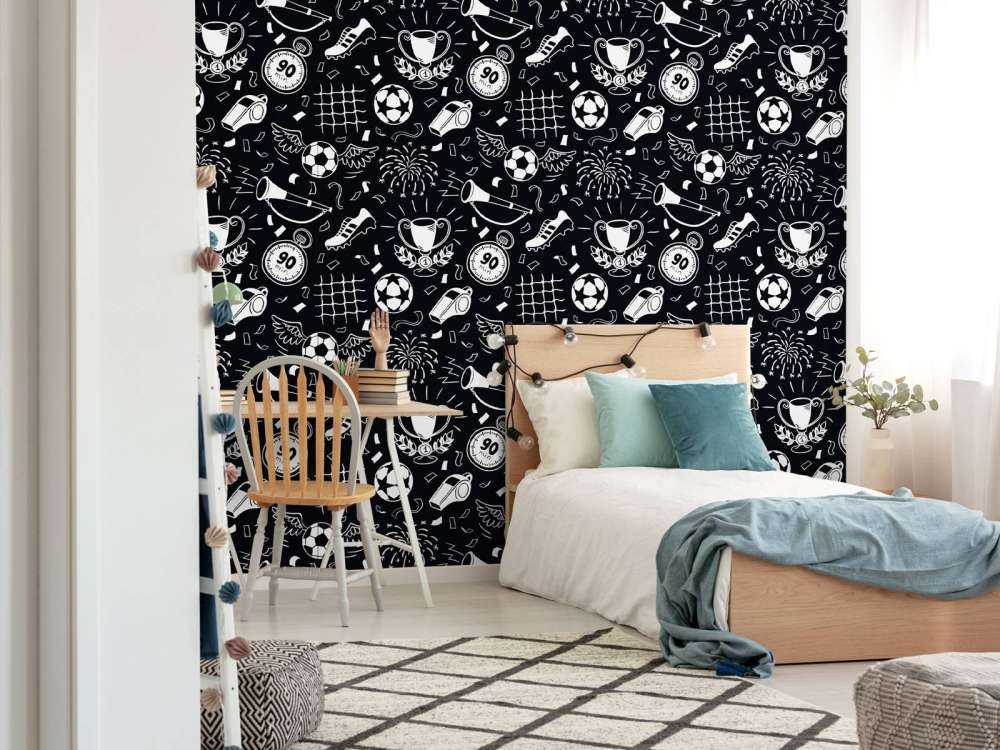 Football black and white