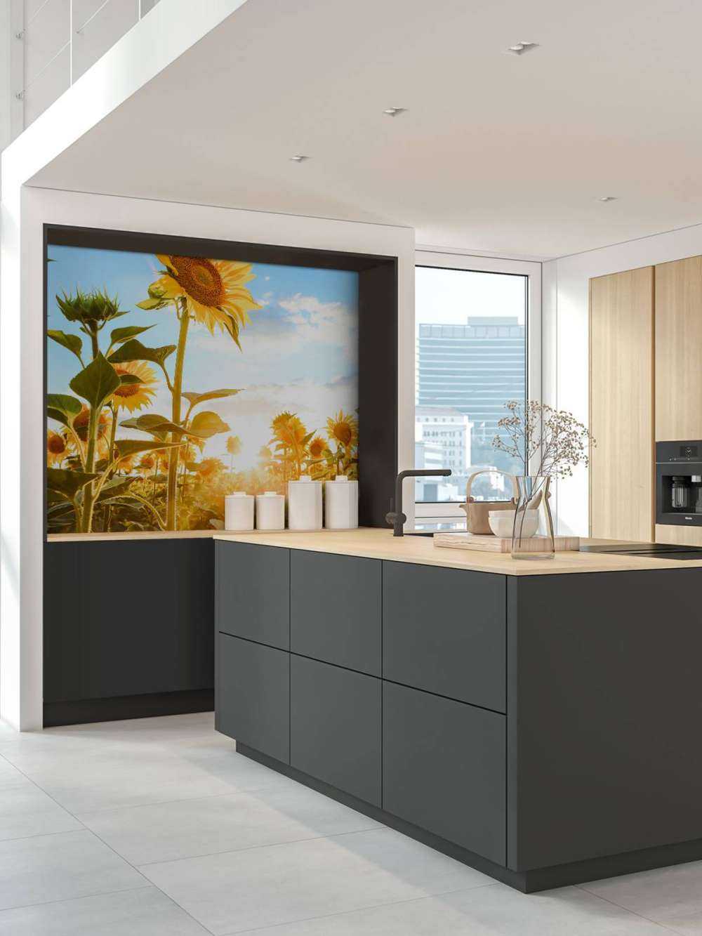 Sunflower with blue sky