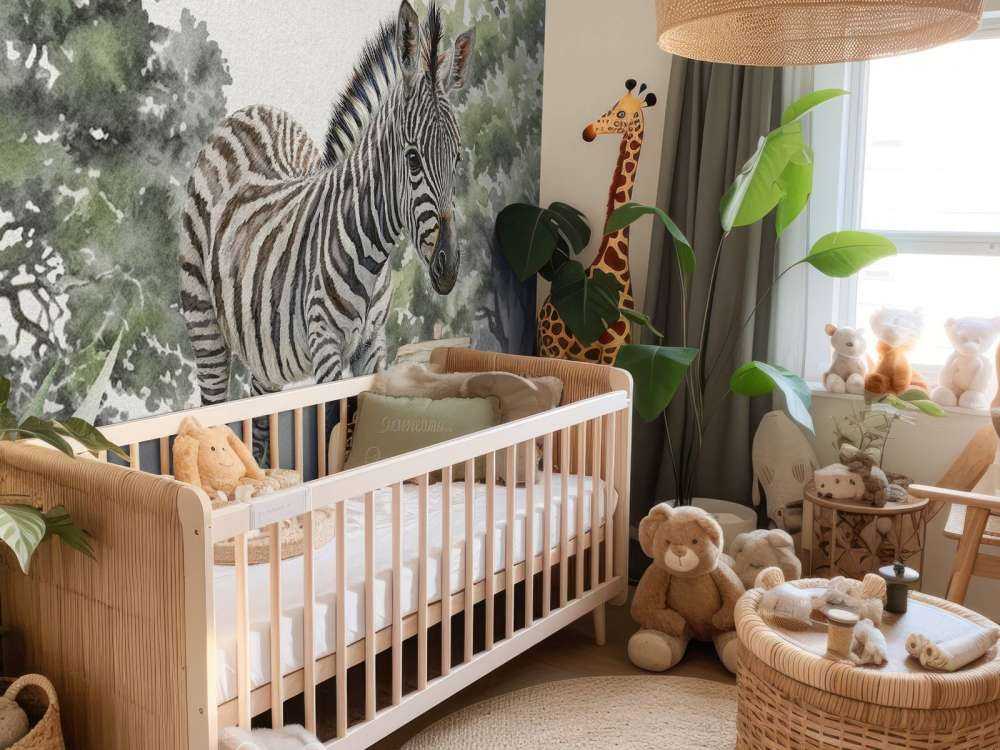 Young zebra in the wild