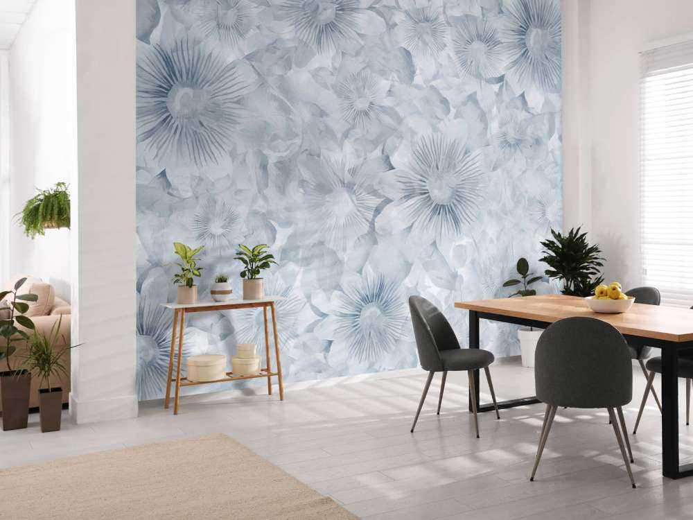 Botanical Watercolor Elegance Blue Moon