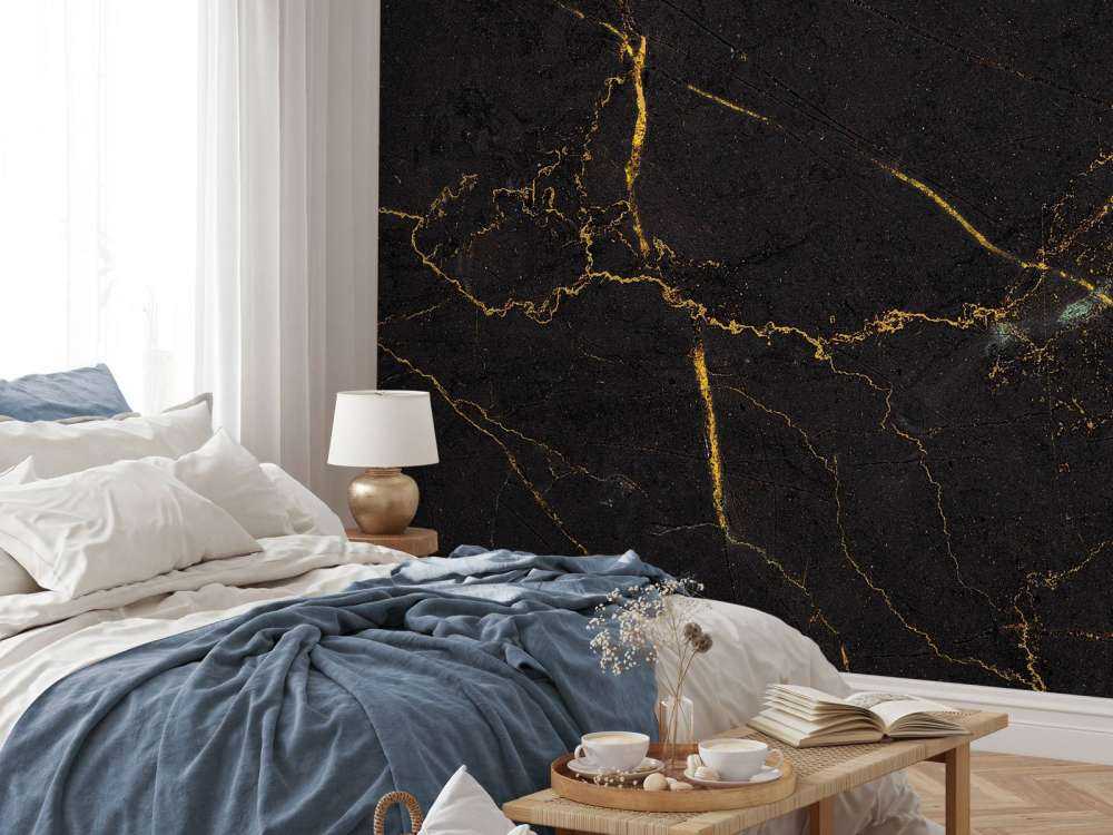 Marble with gold