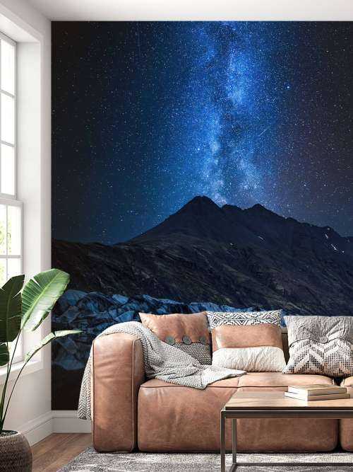 Milky Way near a Glacier