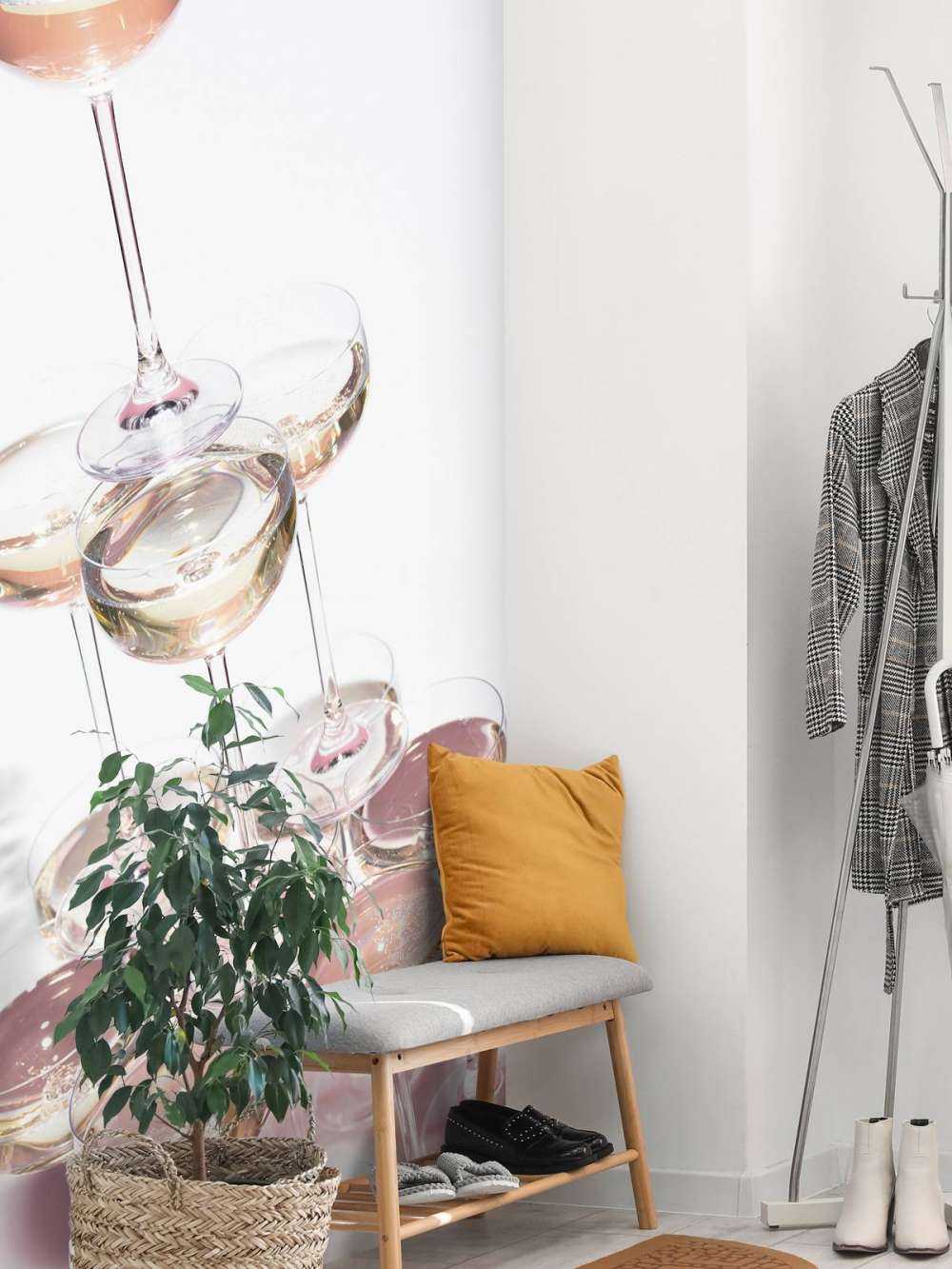 Champagne tower pink